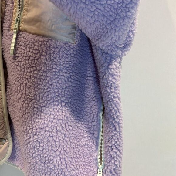 Fabletics Sherpa lavender and cream jacket SZ XXL-1X - Picture 8 of 11